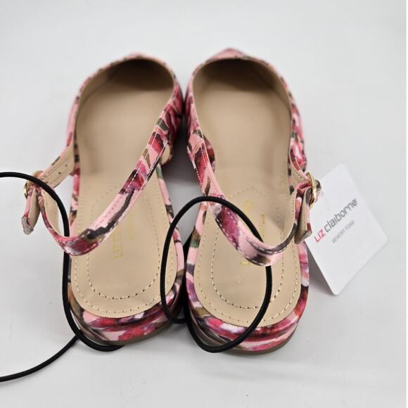 Floral Twee Liz Claiborne Sheba Slingback Pointed Toe Ballet Flats Shoe Sz 7.5 - Picture 7 of 9